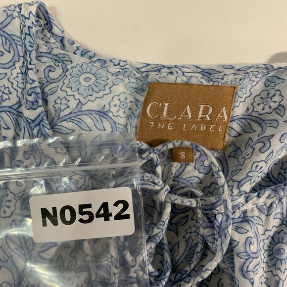 Blue Floral Midi Dress - Picture 3 of 8